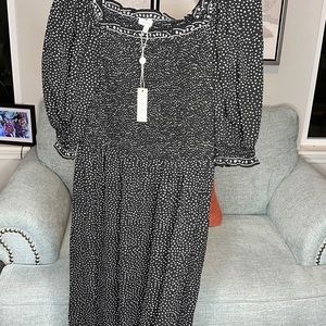 Smocked maxi dress by max studio size L
